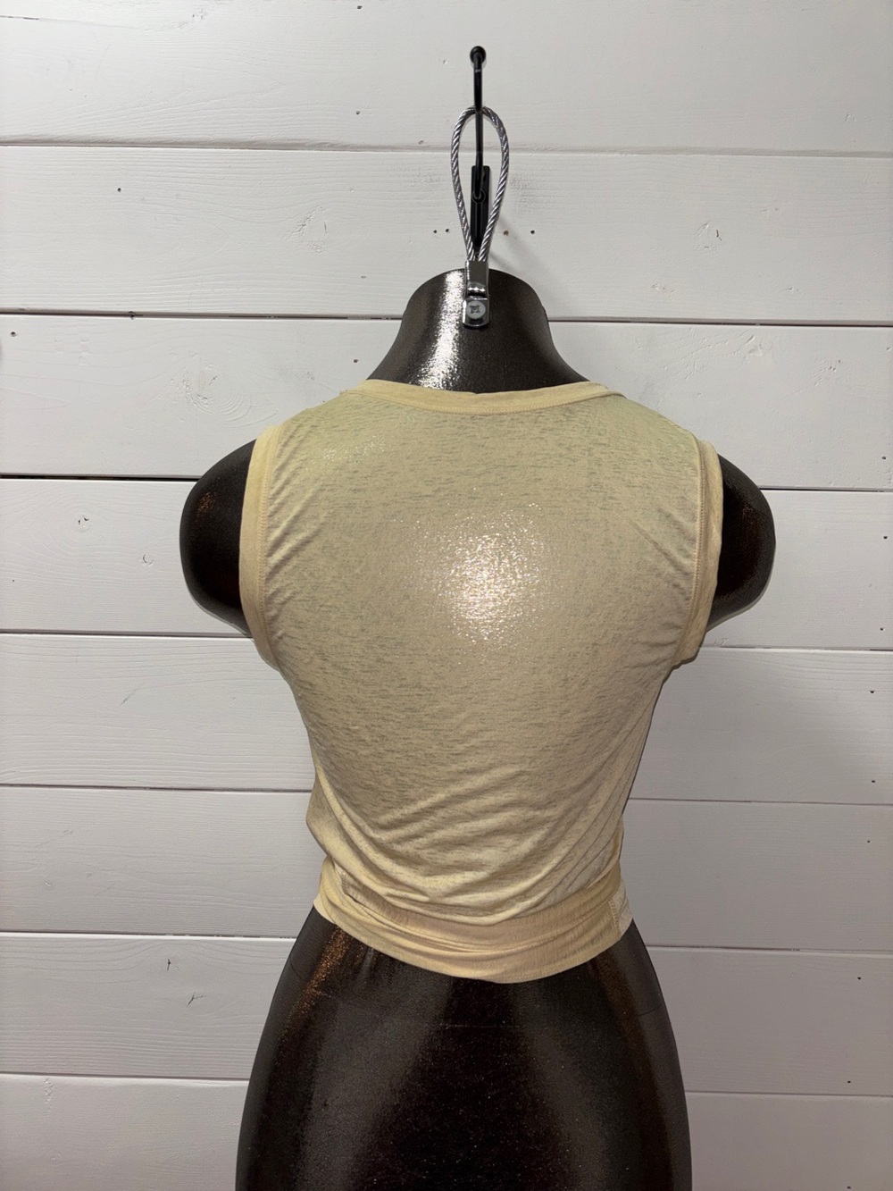 Fabletics Wrap Tie Tank Top Beige Size M - Picture 5 of 9